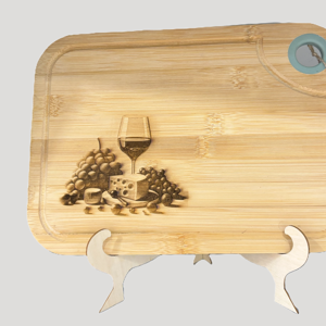 Skärbräda 20X20 Bambu